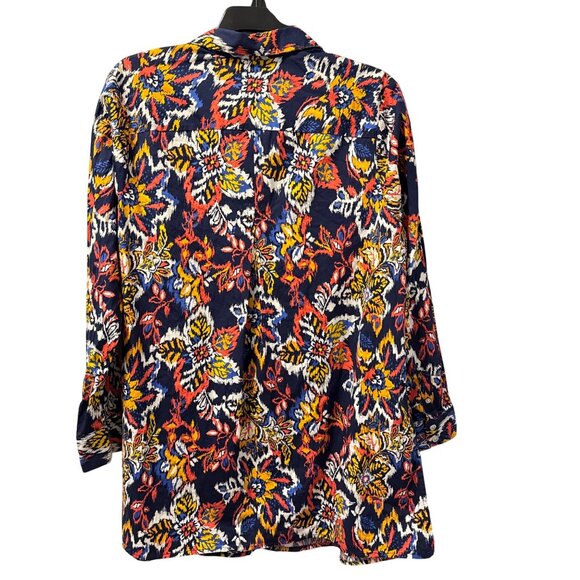 Jessica London Plus Size 16W Button Down Tunic Top Blouse - Picture 11 of 12